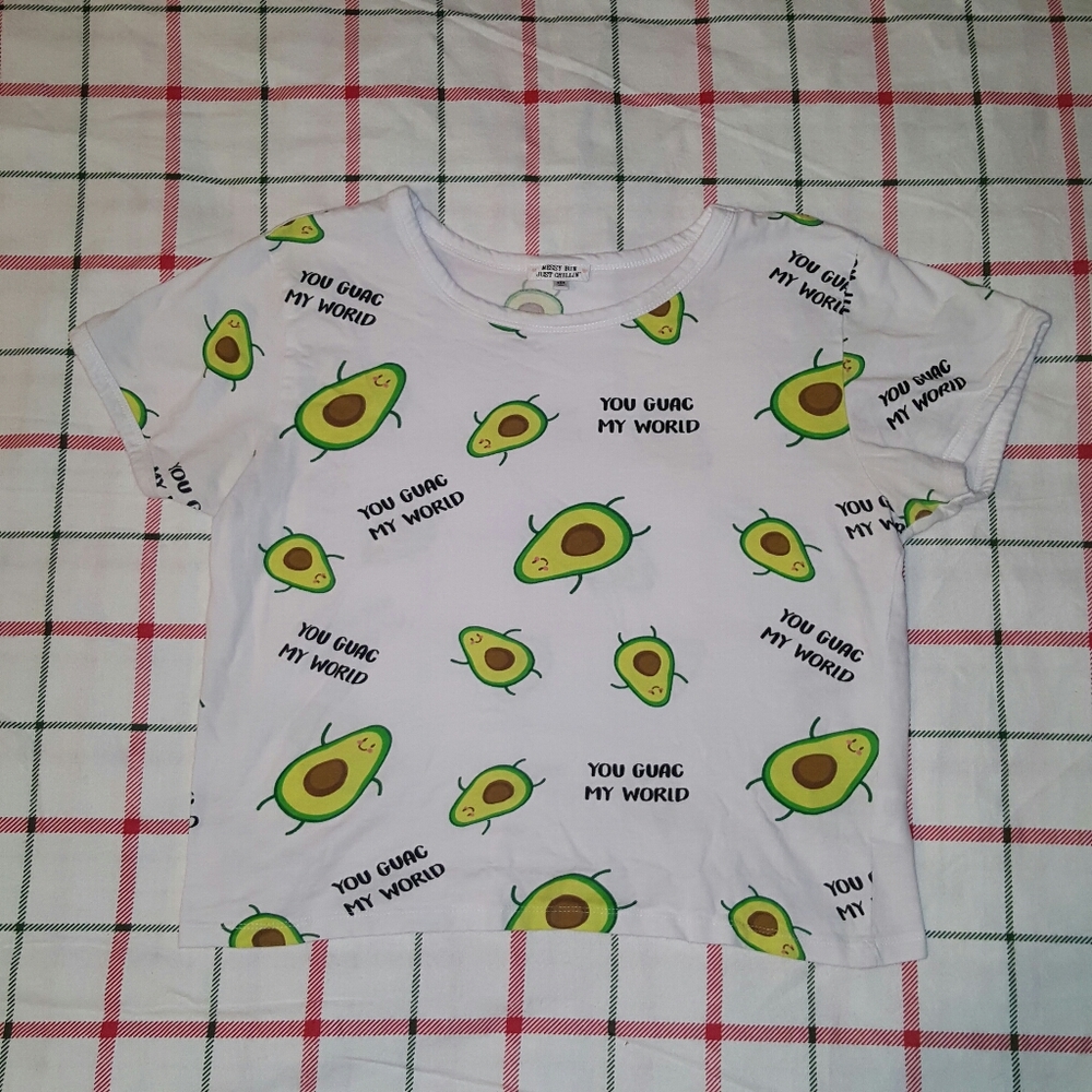 Messy bun just chillin' crop top shirt size medium